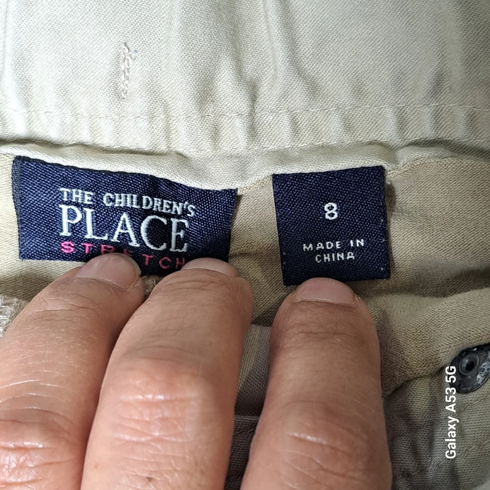 The Children's Place Khaki Button-Front Mini Skirt